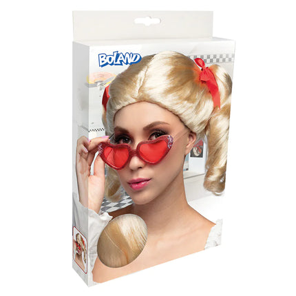 Vaalea peruukki hännät