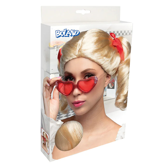 Vaalea peruukki hännät