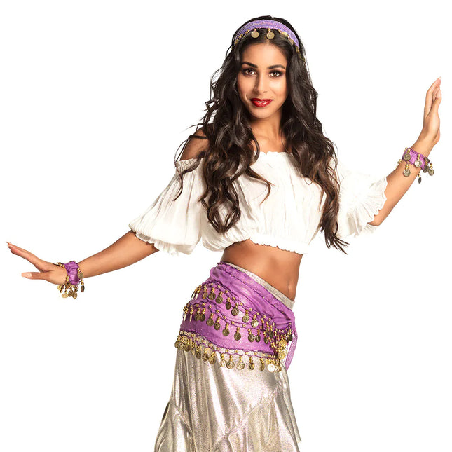 Tarvikesarja Purple Belly Dancer 4 kpl