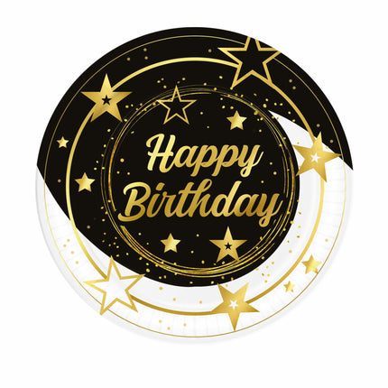 Hyvää syntymäpäivää lautaset 23cm 6kpl