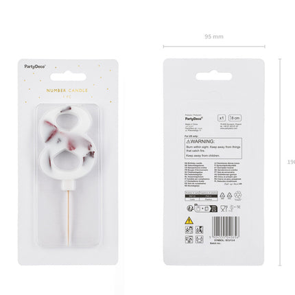 8 vuoden kynttilän terälehdet 8cm