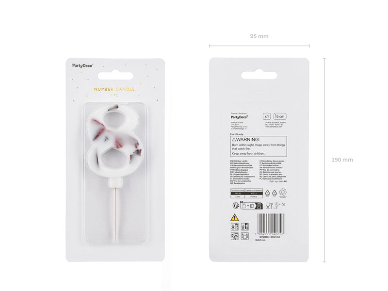 8 vuoden kynttilän terälehdet 8cm