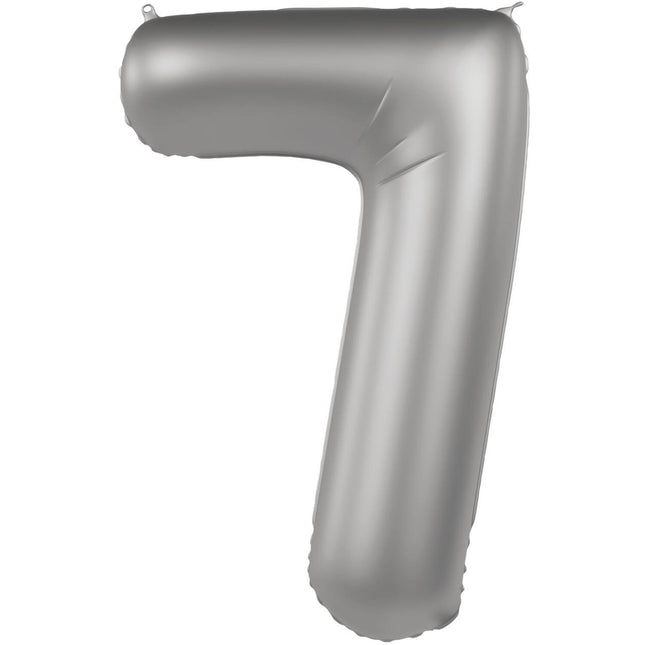 7 vuoden kuva ilmapallo hopea 86cm