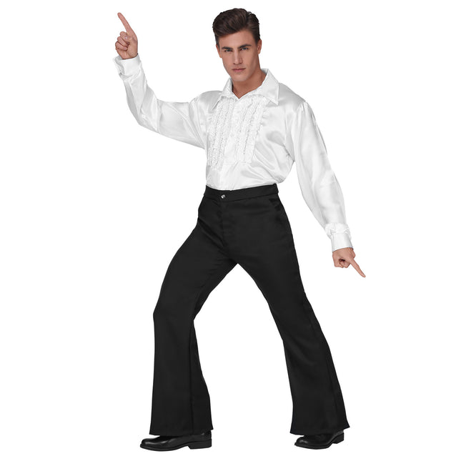 Disco 70S Housut Musta Miehet