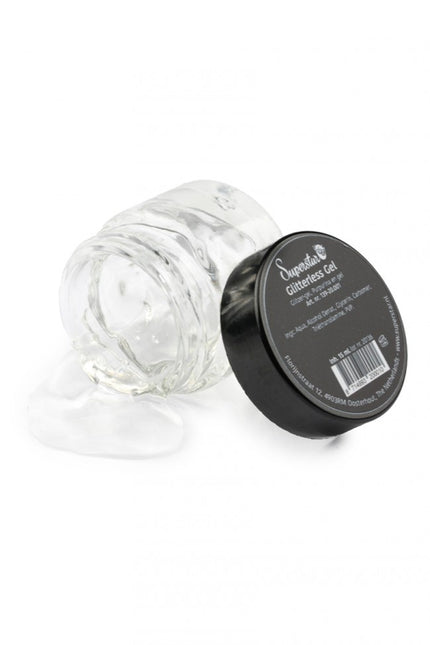 Läpinäkyvä glitter geeli