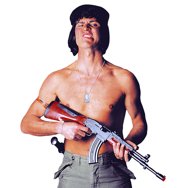 Sotilas väärennetty ase Kalashnikov 75cm