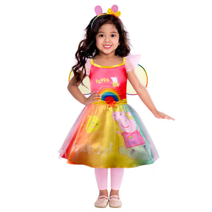 Lapsen puku Peppa Rainbow mekko