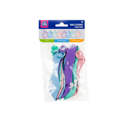 Yksisarvinen ilmapallot värilliset 30cm 8kpl