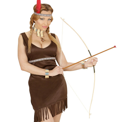 Intialainen väärennetty jousi ja nuoli 1m