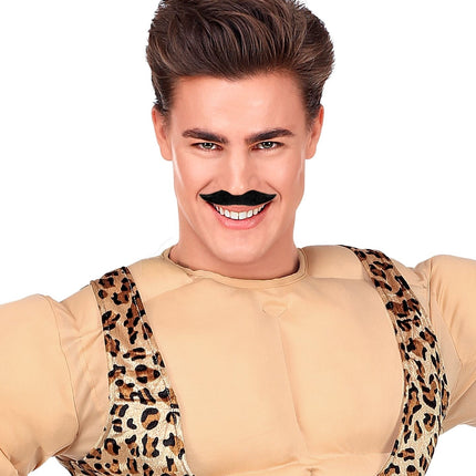 Mustat väärennetyt viikset Large