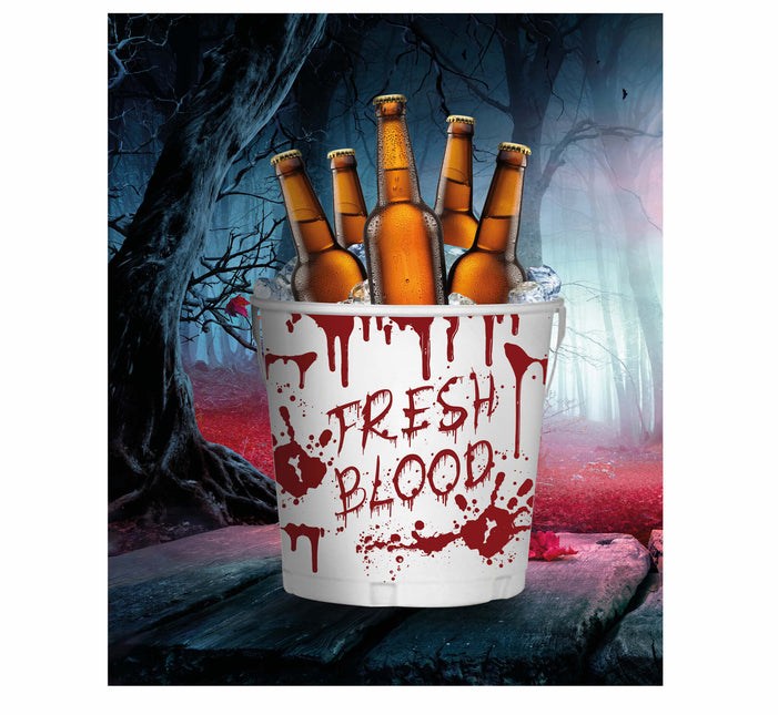 Valkoinen Halloween pöydän koristelu ämpäri