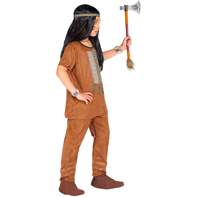 Intialainen puku ruskea poika