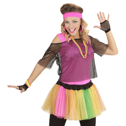 Musta käsineet Fingerless Fishnet lyhyt