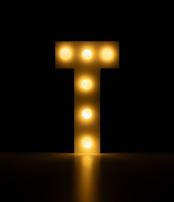 T Light Letter 16.5cm