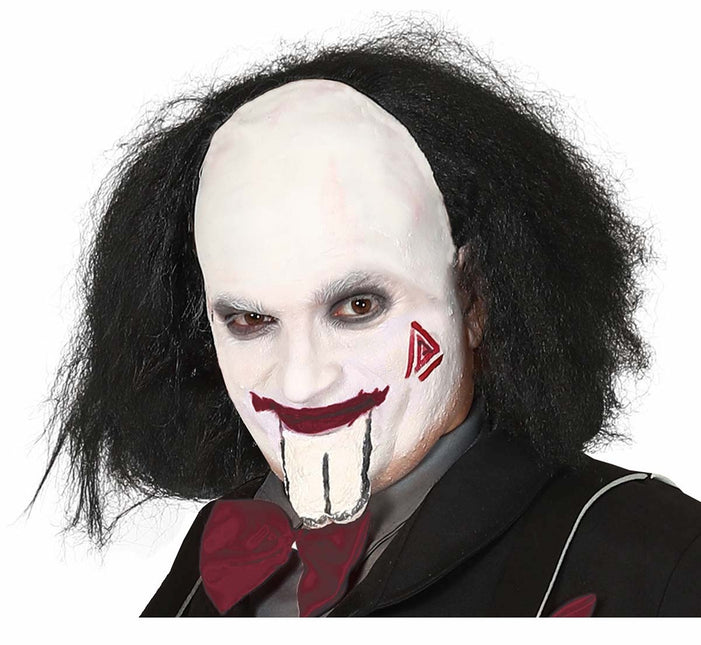 Musta peruukki puoli kalju