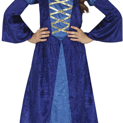 Medium prinsessa puku sininen tyttö