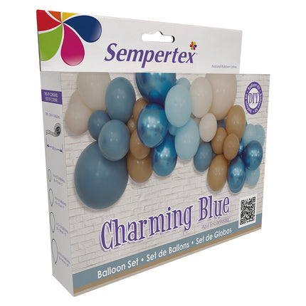 Ilmapallot DIY ilmapallosarja Charming Blue