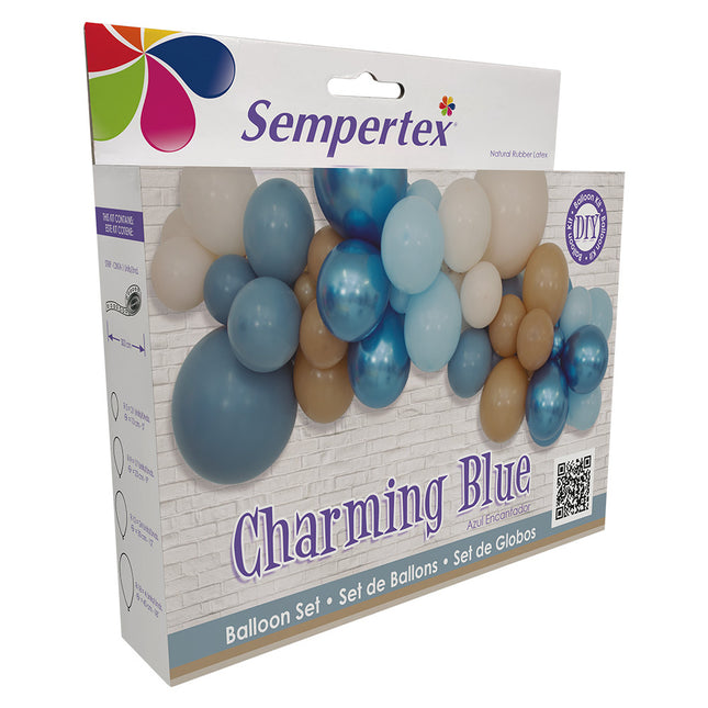 Ilmapallot DIY ilmapallosarja Charming Blue