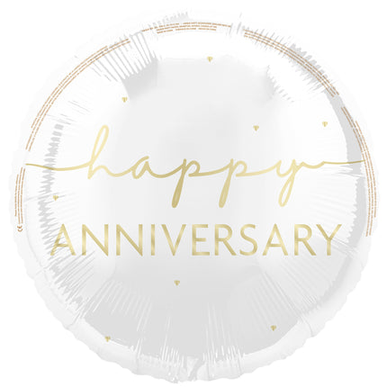 Hyvää vuosipäivää helium ilmapallo tyhjä 45cm