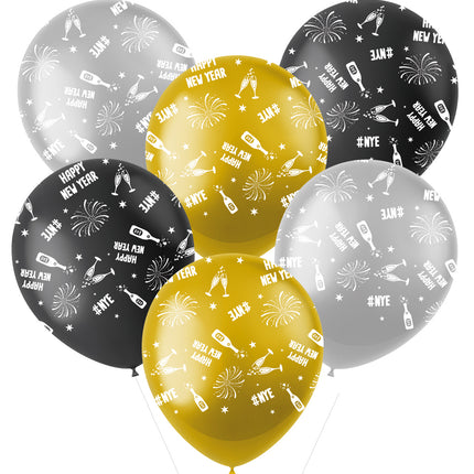 Uudenvuodenaaton ilmapallot 6kpl