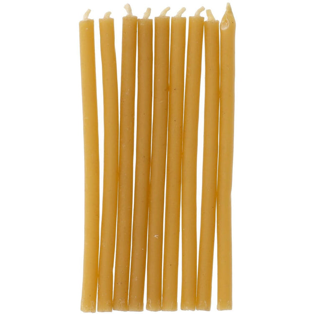 Keltaiset kynttilät 10cm 24kpl