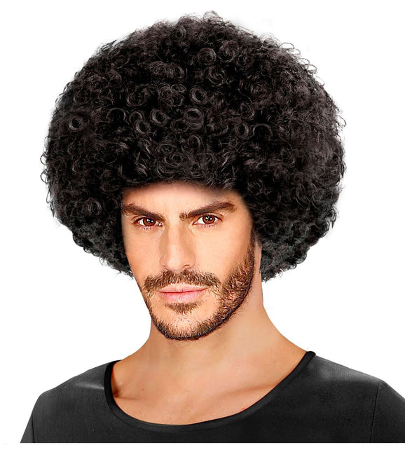 Musta Afro Unisex peruukki