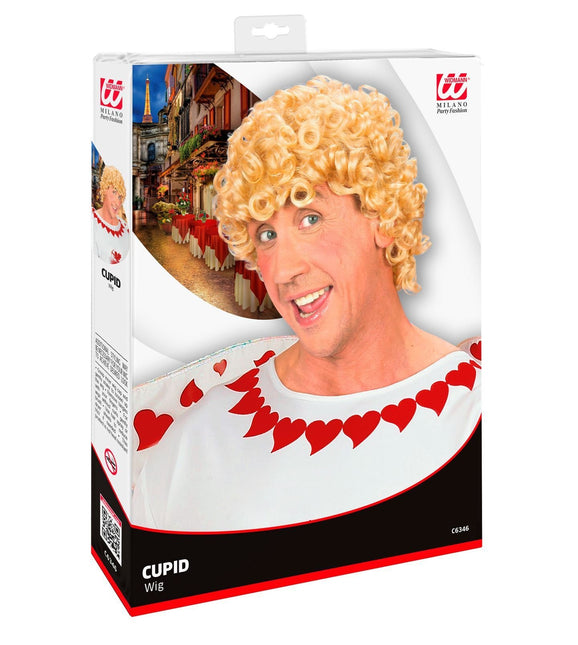 Vaalea peruukki Cupido