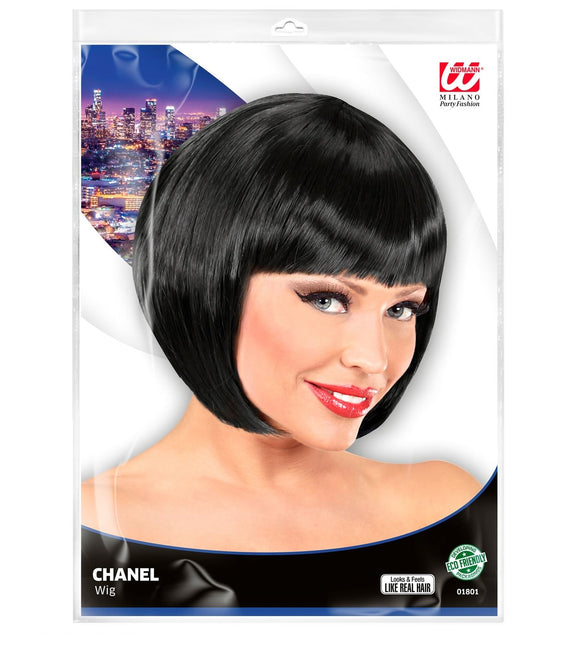 Musta peruukki Bobline