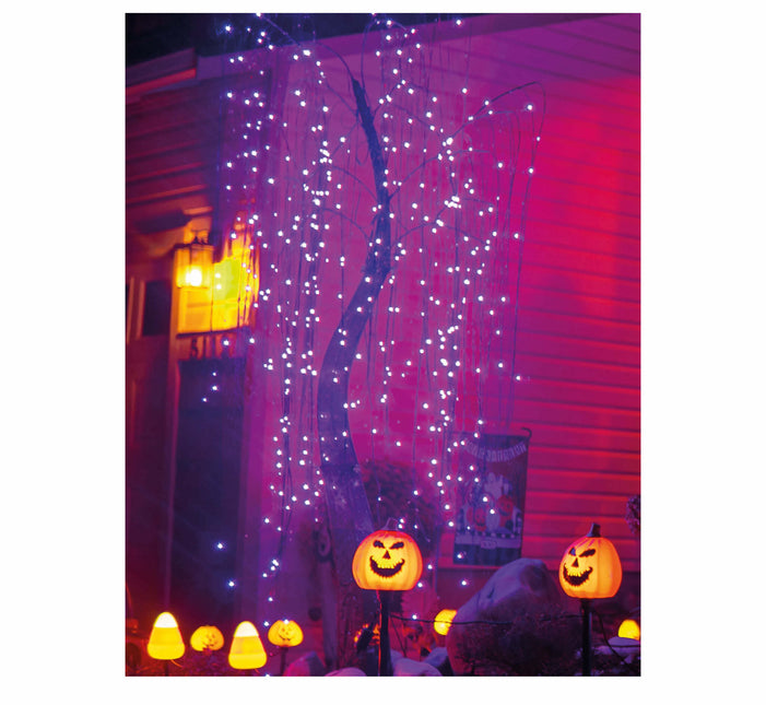 Halloween LED kranssi Lilac 144 valot