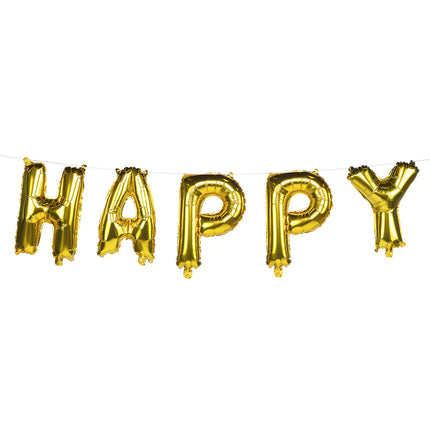 Hyvää uutta vuotta kirje Garland folio ilmapallot 8m