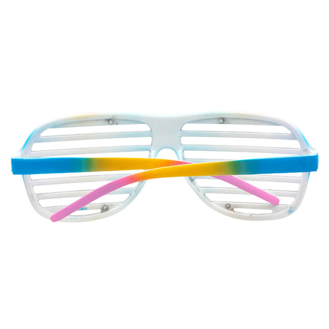 Sateenkaari lasit raidallinen Glitter