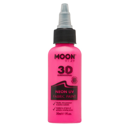 Moon Glow Neon UV kangasmaali 30ml Intense Pink 30ml