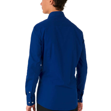 Tummansininen paita poika teini OppoSuits