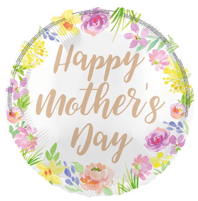 Äitienpäivä Helium ilmapallo kukkia tyhjä 45cm