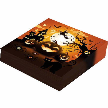 Halloween lautasliinat Kurpitsa 33cm 12kpl