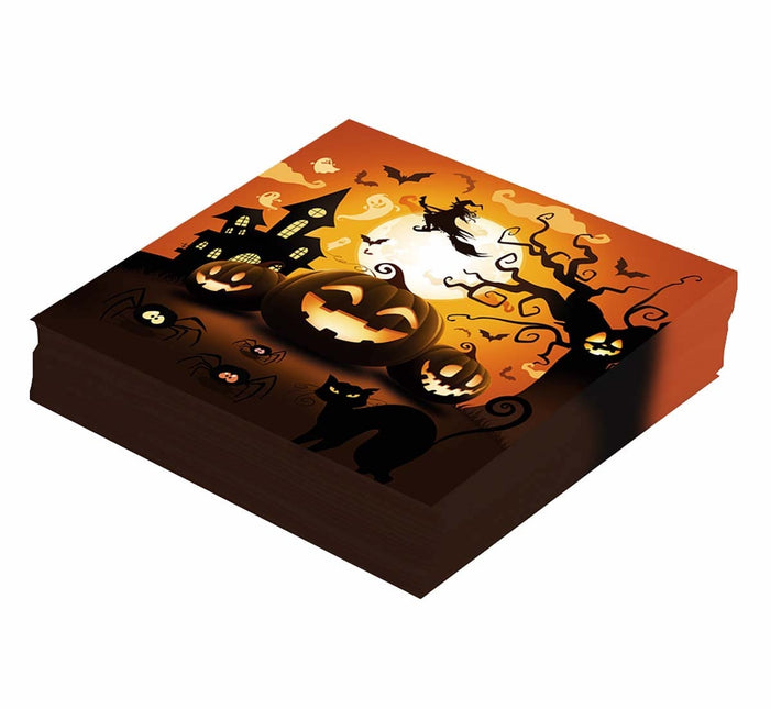 Halloween lautasliinat Kurpitsa 33cm 12kpl