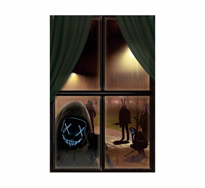 Halloween ikkuna koriste kauhu naamarit