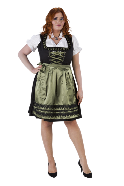 Musta Vihreä Dirndl Mekko Oktoberfest Ladies