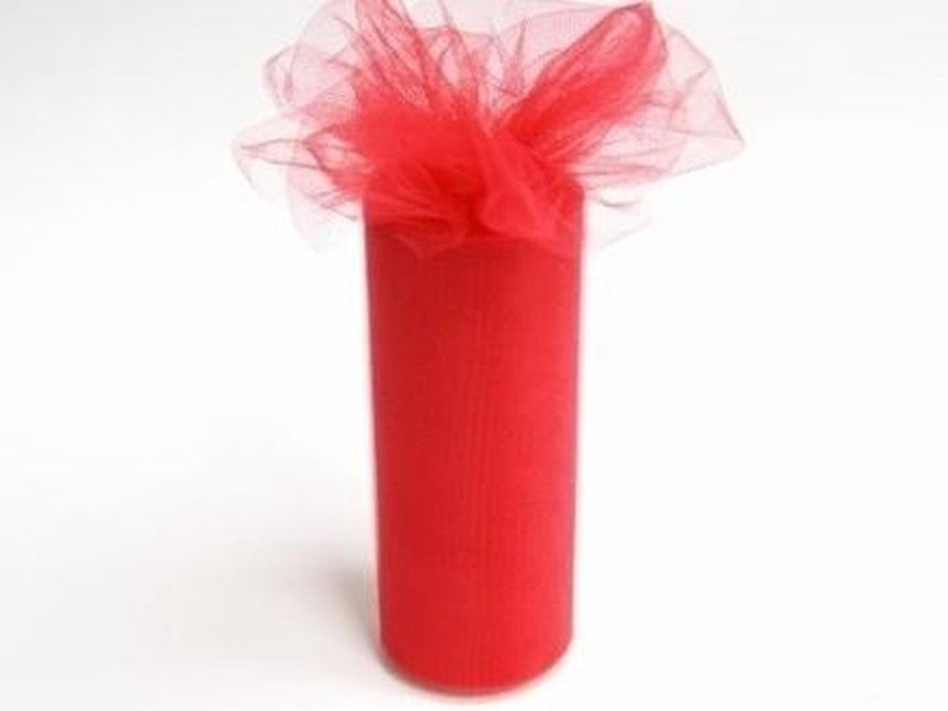 Punainen Tulle Roll 30cm 9m