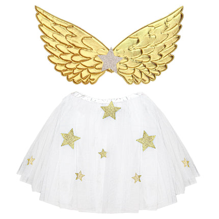 Enkeli pukusetti tyttö 2 kpl