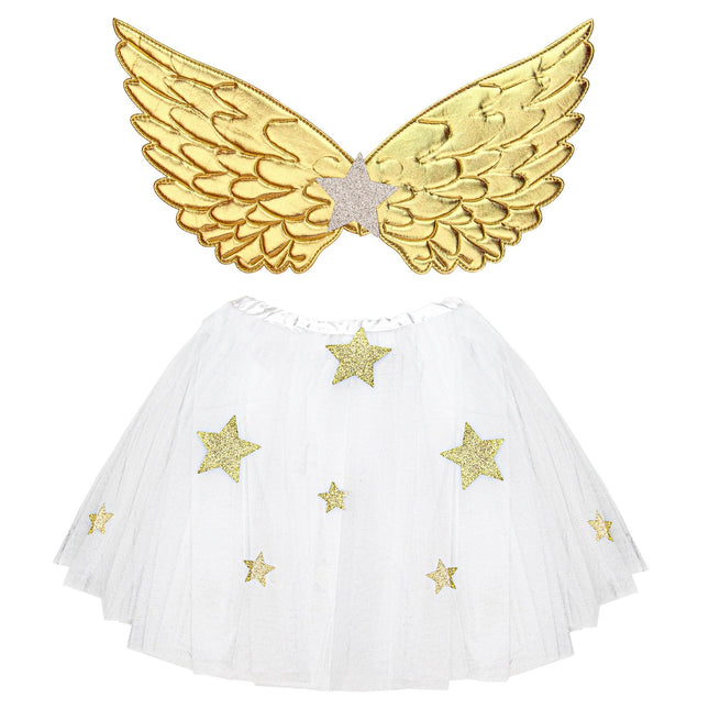 Enkeli pukusetti tyttö 2 kpl