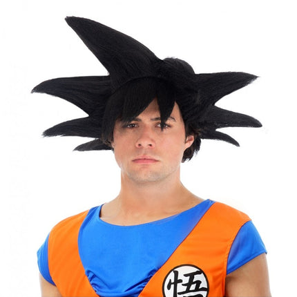 Goku Saiyan peruukki Musta Dragon Ball Z