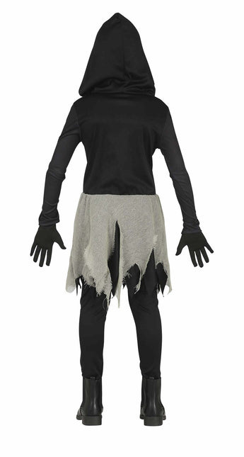 Luuranko Halloween puku tyttö musta