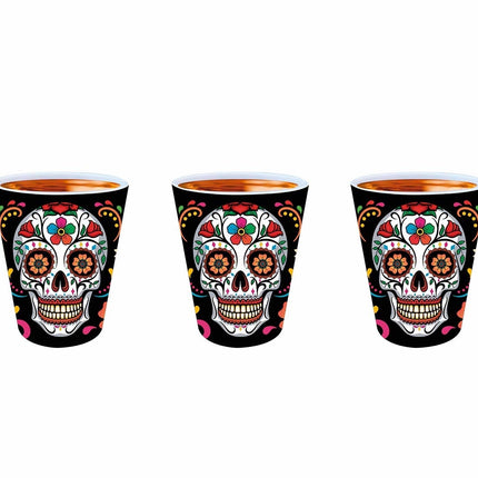 Dia De Los Muertos Shot lasit 5cm 3kpl
