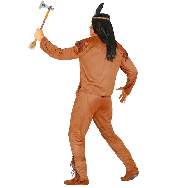 Intialainen puku Ruskea Miehet 3 kpl