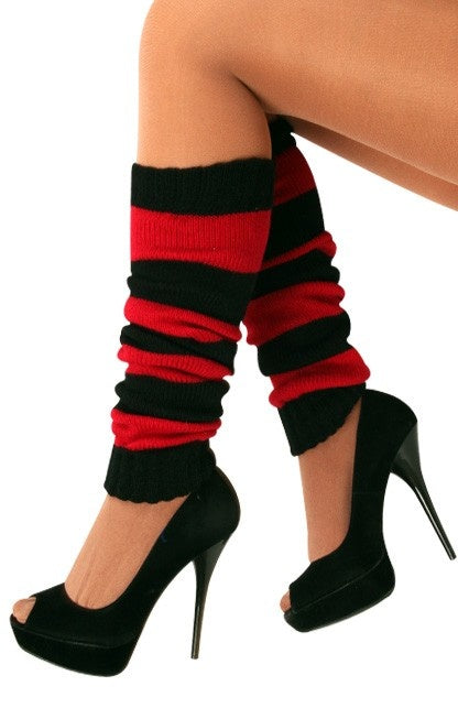 Säärilämmittimet Musta/Punainen