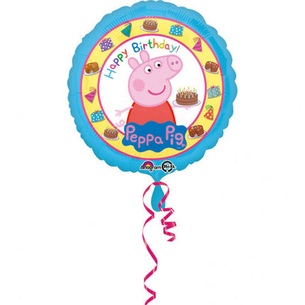Peppa Pig Helium ilmapallo Hyvää syntymäpäivää 43cm tyhjä