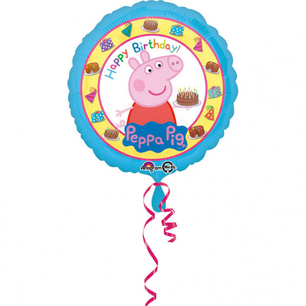 Peppa Pig Helium ilmapallo Hyvää syntymäpäivää 43cm tyhjä