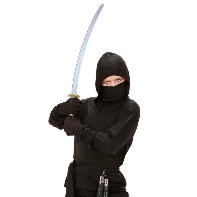 Musta hopea väärennetty miekka