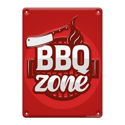 Metal Plate Bbq Zone